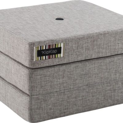 by KlipKlap 3 Fold Single Madras, Lysegrå, Børnemøbler, Indretning børneværelse