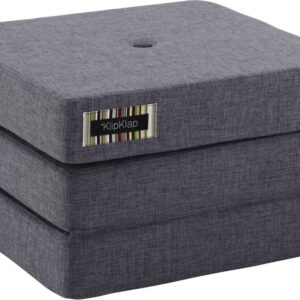 by KlipKlap 3 Fold Single Madras, Mørkegrå, Børnemøbler, Indretning børneværelse