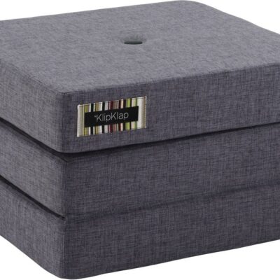 by KlipKlap 3 Fold Single Madras, Mørkegrå, Børnemøbler, Indretning børneværelse