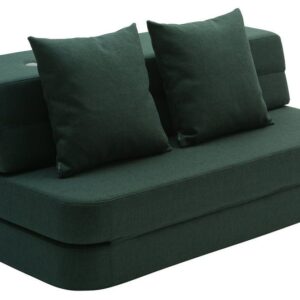 by KlipKlap 3 Fold Sofa, Deep Green, Børnemøbler, Indretning børneværelse