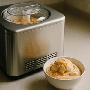 Saltet-karamelis opskrift til ismaskine