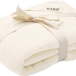 BIBS Cuddle Swaddle Tæppe/ Stofble i Musselin, Ivory