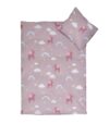 Baby sengetøj 70x100cm - OEKO-TEX® Certificeret - Enhjørninger og regnbuer - 100% Bomulds unicorn sengesæt