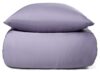 Bambus dobbelt sengetøj - 100% Naturligt bambus - 200x220 cm - Lys lilla, satinvævet dobbelt sengesæt