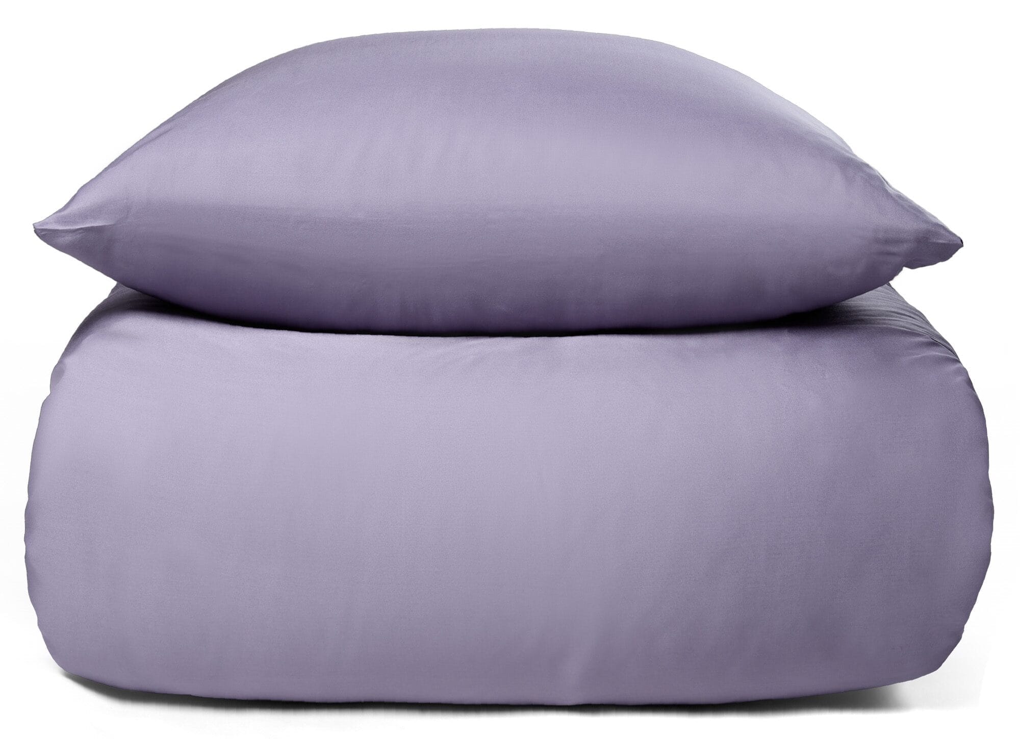 Bambus dobbelt sengetøj - 100% Naturligt bambus - 200x220 cm - Lys lilla, satinvævet dobbelt sengesæt