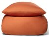 Bambus sengetøj - 100% Naturligt bambus - 140x200 cm - Orange, satinvævet sengesæt