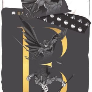 Batman sengetøj - 140x200 cm - Batman 2 i 1 design - Sengesæt i 100% bomuld