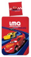 Cars sengetøj - 100x140 cm - Junior sengesæt med Lynet McQueen - Vendbart motiv - 100% bomulds sengelinned