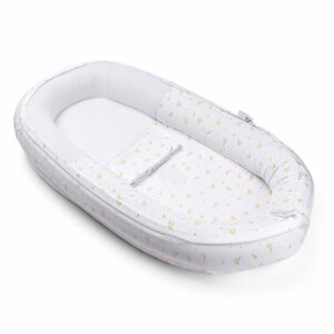 Doomoo Cocoon Babynest Blomster, Gul