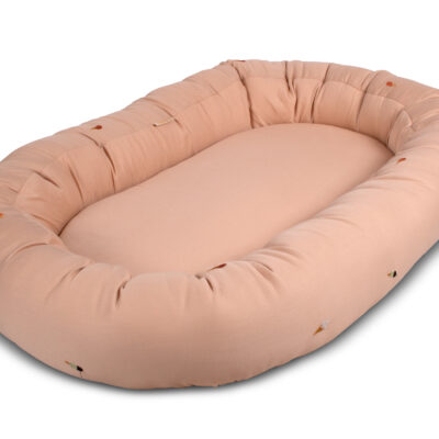 Babynest 2. generation broderet Cool Summer design Frappé