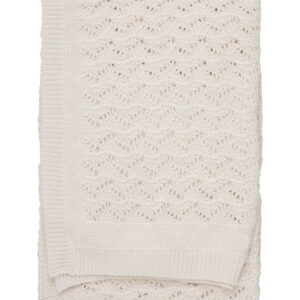 Fixoni Tæppe - Strik - 100x100 cm - Eggnog