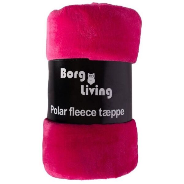 Fleece tæppe - Pink - 150x200 cm - Blødt og lækkert sofatæppe - Borg Living
