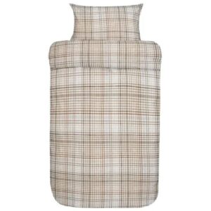 Flonel sengetøj - 100% blødt bomulds flonel sengesæt - Høie of Scandinavia - David brun