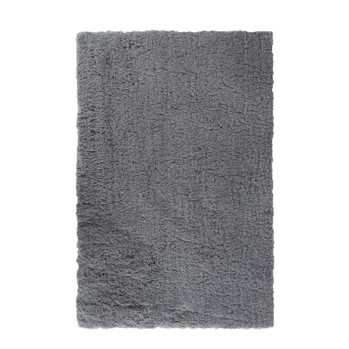 Gulvtæppe - Stort gulvtæppe 200x300 cm - Grå - Langt ryatæppe med skridsikker bagside - Løs tæppe fra Nordstrand Home