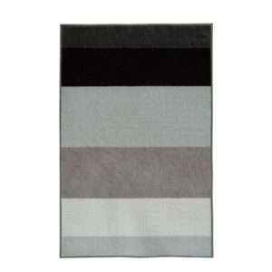 Gulvtæppe - Stribet tæppe med skridsikker bagside - Løs tæppe fra Nordstrand Home Rosa