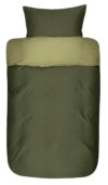 Høie sengetøj - 100% blødt bomuldssatin - 140x200 cm - Grønt Oslo sengesæt fra Høie of Scandinavia