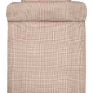 Høie sengetøj - Ekstra fin bomuld - 140x200 cm - Frans sengesæt med brune tern Høie of Scandinavia