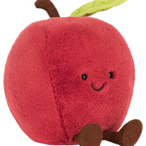 Jellycat Bamse - 16x14 cm - Amuseables Apple - Rød