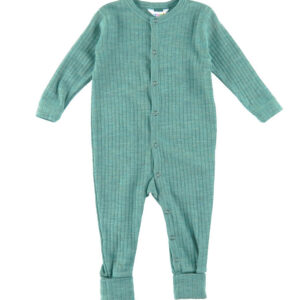 Joha Natdragt m. Fødder - Uld - Grøn