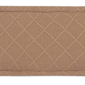 Jollein Strikket Sengerand Ternet Mønster 180x30, Biscuit