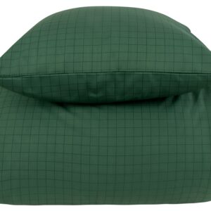 King size sengetøj 100% bomuld - 240x220 cm - Grøn ternet sengesæt - Nordstrand Home dynebetræk