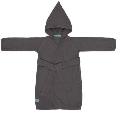 Lässig Badekåbe - Musselin - 12-18 mdr - Anthracite