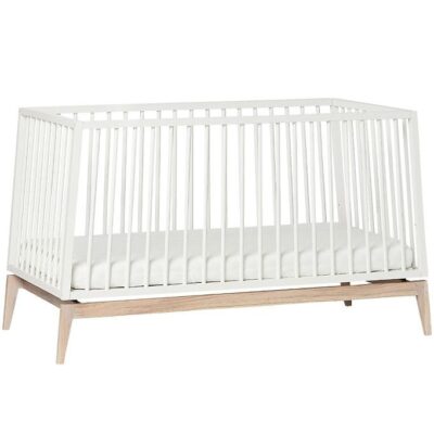 Leander Luna Babyseng - 140x70 - Hvid/Eg