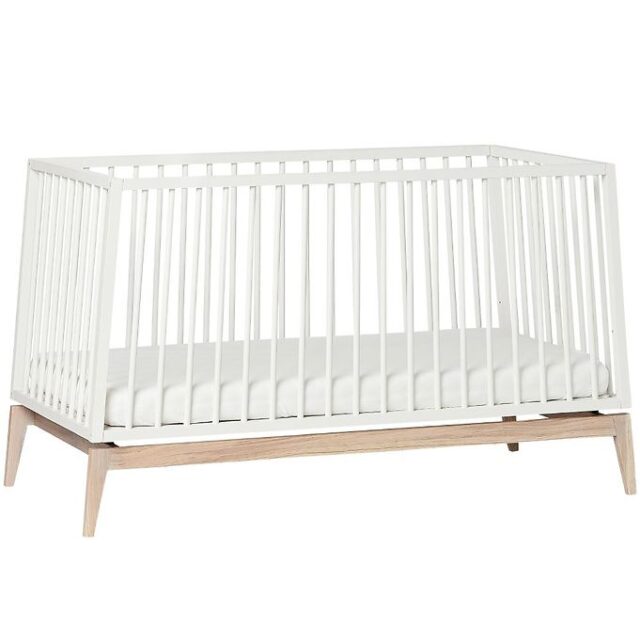 Leander Luna Babyseng - 140x70 - Hvid/Eg