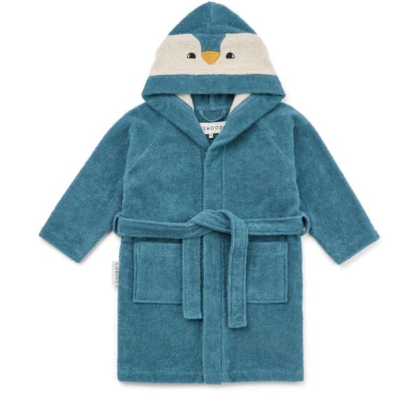 Liewood Lily Badekåbe - Penguin - Oceanview Mix