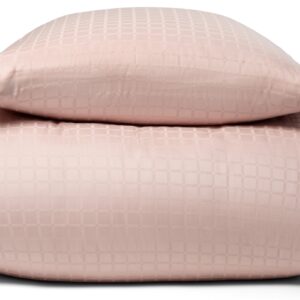 Luksus dobbelt sengetøj - 200x220 cm - 100% Bomuldssatin sengelinned - Daisy rosa - By Night jacquard vævet sengesæt