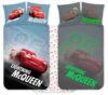 Lynet McQueen sengetøj - 100% blødt bomuld - Vendbart selvlysende junior sengesæt - 100x140 cm - Cars sengelinned