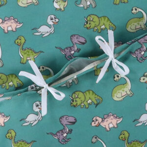 Nørgaard Madsens Sengetøj - Junior - Grøn m. Glade Dino'er