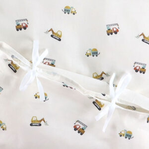 Nørgaard Madsens Sengetøj - Voksen - Hvid m. Arbejdsmaskiner