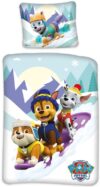 Paw Patrol Junior sengetøj 100x140 cm - Paw Patrol sengesæt junior - Snow - 2 i 1 - 100% bomuld