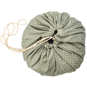 Play&Go Legetæppe - Ø140 - Grid Green