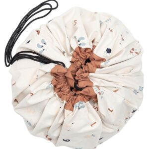 Play&Go Legetøjstæppe - Ø: 140 cm - Veggie Numbers