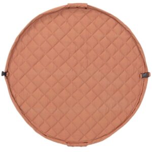 Play&Go Legetøjstæppe - Ø120 - Soft Organic - Tawny Brown
