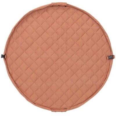 Play&Go Legetøjstæppe - Ø120 - Soft Organic - Tawny Brown