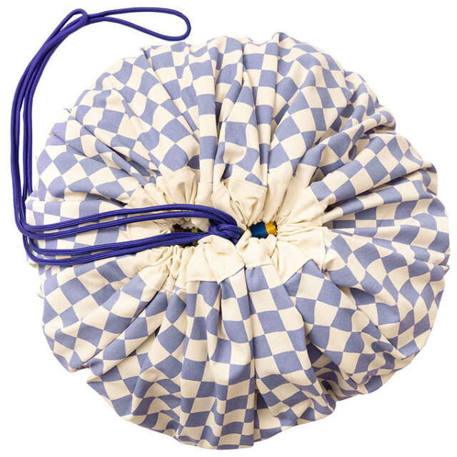 Play&Go Legetøjstæppe - Ø140 cm - Vichy Purple
