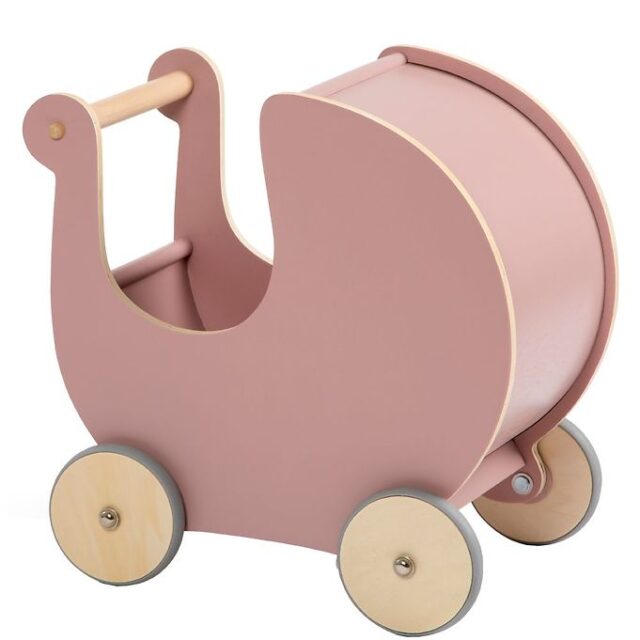 Sebra Dukkevogn - Træ - Blossom Pink