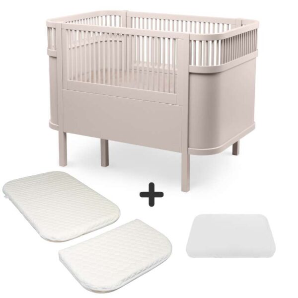 Sebra Sengen - Klassisk - Baby & Jr. - Birchbark Rose - Bundle 1