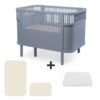 Sebra Sengen - Klassisk - Baby & Jr. - Forest Lake Blue - Bundle 2