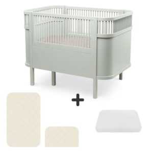 Sebra Sengen - Klassisk - Baby & Jr. - Mist Green - Bundle 2