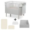 Sebra Sengen - Klassisk - Baby & Jr. - Stone Grey - Bundle 4