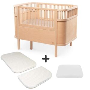 Sebra Sengen - Klassisk - Baby & Jr. - Wooden Edition - Bundle 1