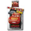 Sengetøj 140x200 cm - Cars - 2 i 1 design - med defekt emballage - 100% bomuld
