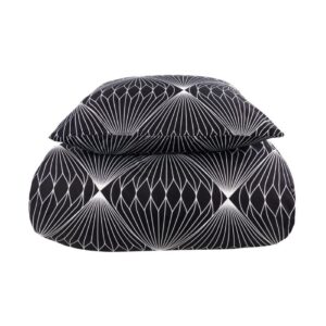 Sengetøj - Diamond sort sengesæt - IN Style sengelinned i mikrofiber