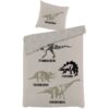 Sengetøj - Dinosaur sengetøj - 2 i 1 design - Dynebetræk i 100% bomuld