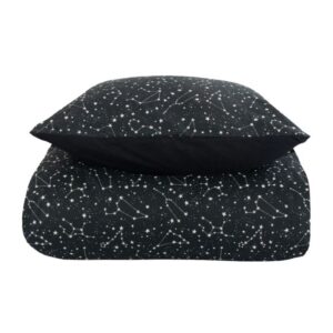 Sengetøj - Zodiac Black - Stjernebillede - Dynebetræk i 100% Bomuld - Borg Living sengesæt