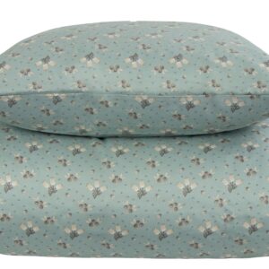 Sengetøj dobbeltdyne 200x220 cm - Summer turkis - 100% Bomuldssatin - By Night dobbelt dynebetræk